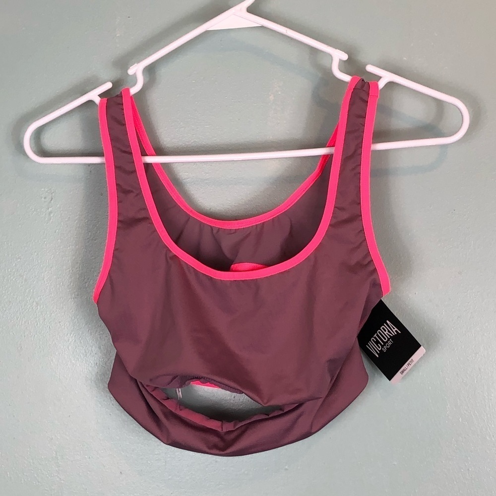Victoria's Secret Sports Bra Pink Purple